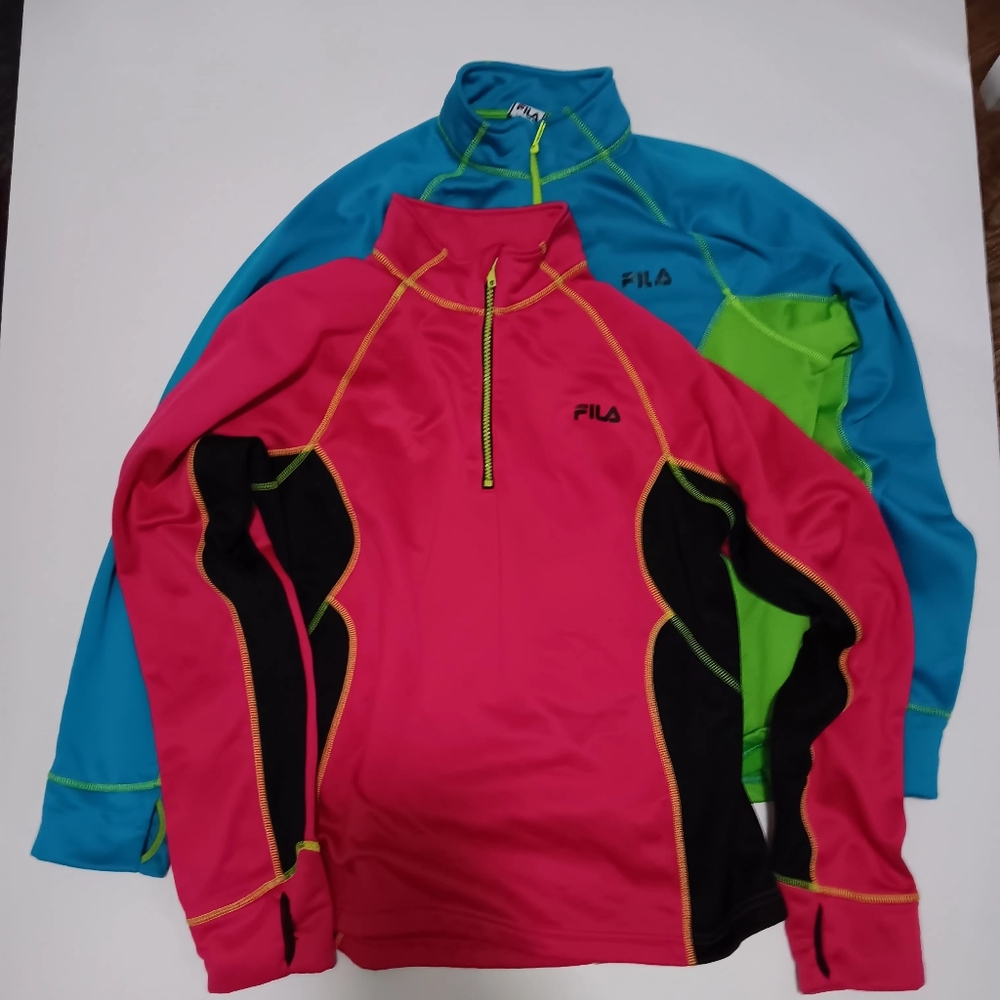 Fila Pink and Blue Athletic Jackets Size XL